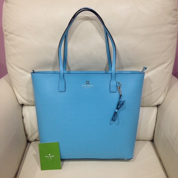 kate spade Handbags - HP🎉 NWOT Kate Spade 🦋 Sky Blue Tote Purse Bag